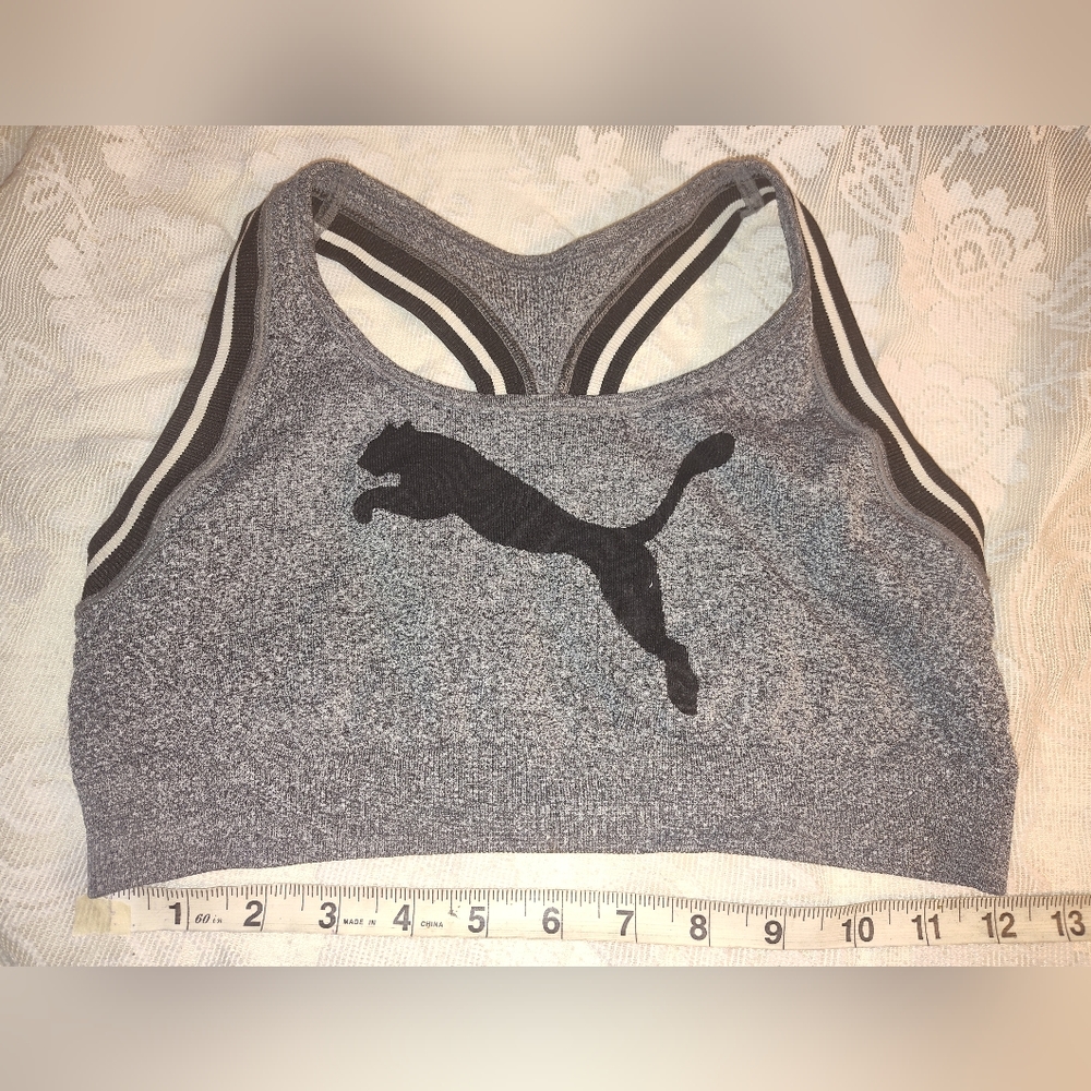 Grey Puma Sports Bra size M